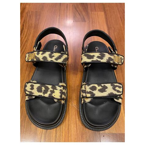 dior sandals leopard|Dior summer sandals.